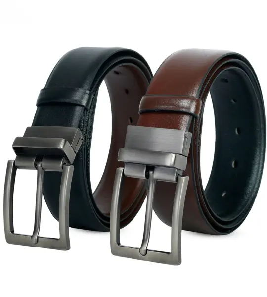 New Orginal Leather 2 Side Moving Belt For Man
