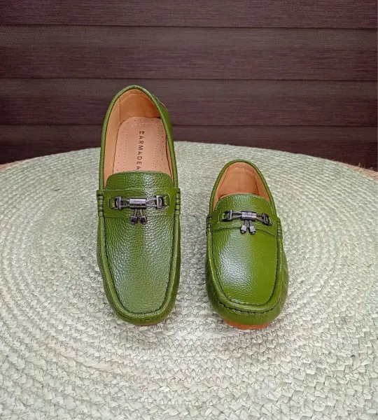 Loafer Shoes Olive Color